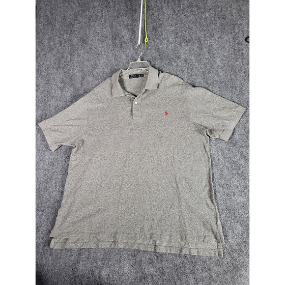 Polo Ralph Lauren Shirt Men Sz 2XB Gray‎ Preppy Classic Designer Office Workwear - Picture 1 of 11